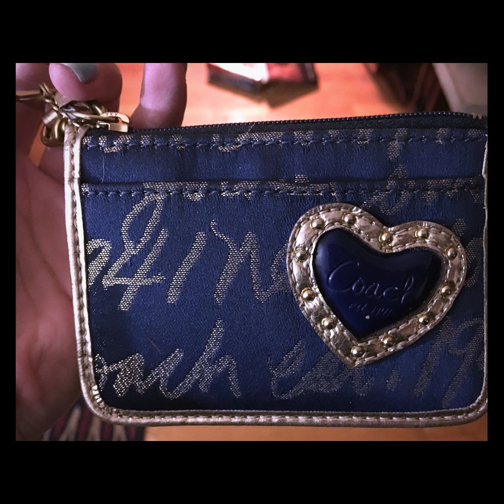 Authentic Coach Mini Love Wristlet