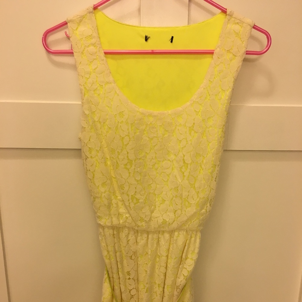 Express neon lace dress