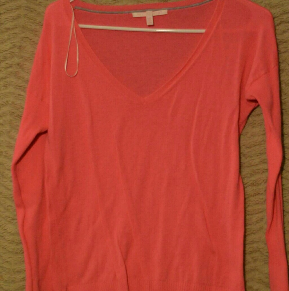 Victoria's secret hot pink medium sweater v neck