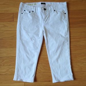 White J. Crew Matchstick Capri
