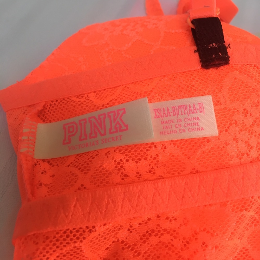 New VS Pink Floral Lace Push Up Bralette - Picture 7 of 7