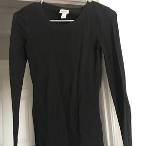 Women's black long sleeve tee from target🖤
