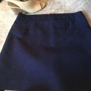 Navy mini skirt