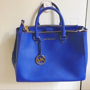 MICHEAL KORS - Sutton Electric Blue Satchel