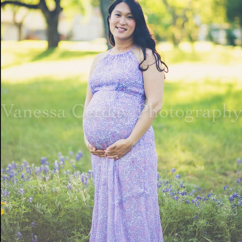 Beautiful chiffon maternity dress