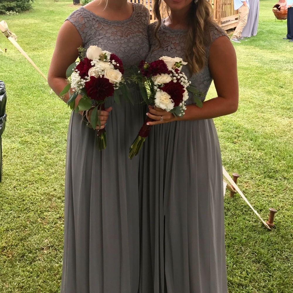 Long gray dress