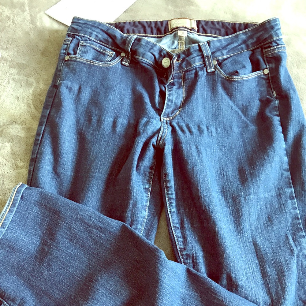Paige peg straight jeans size 30