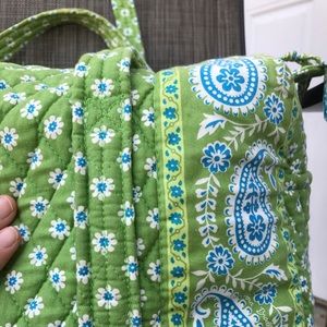 Vera Bradley small duffle, blue & green