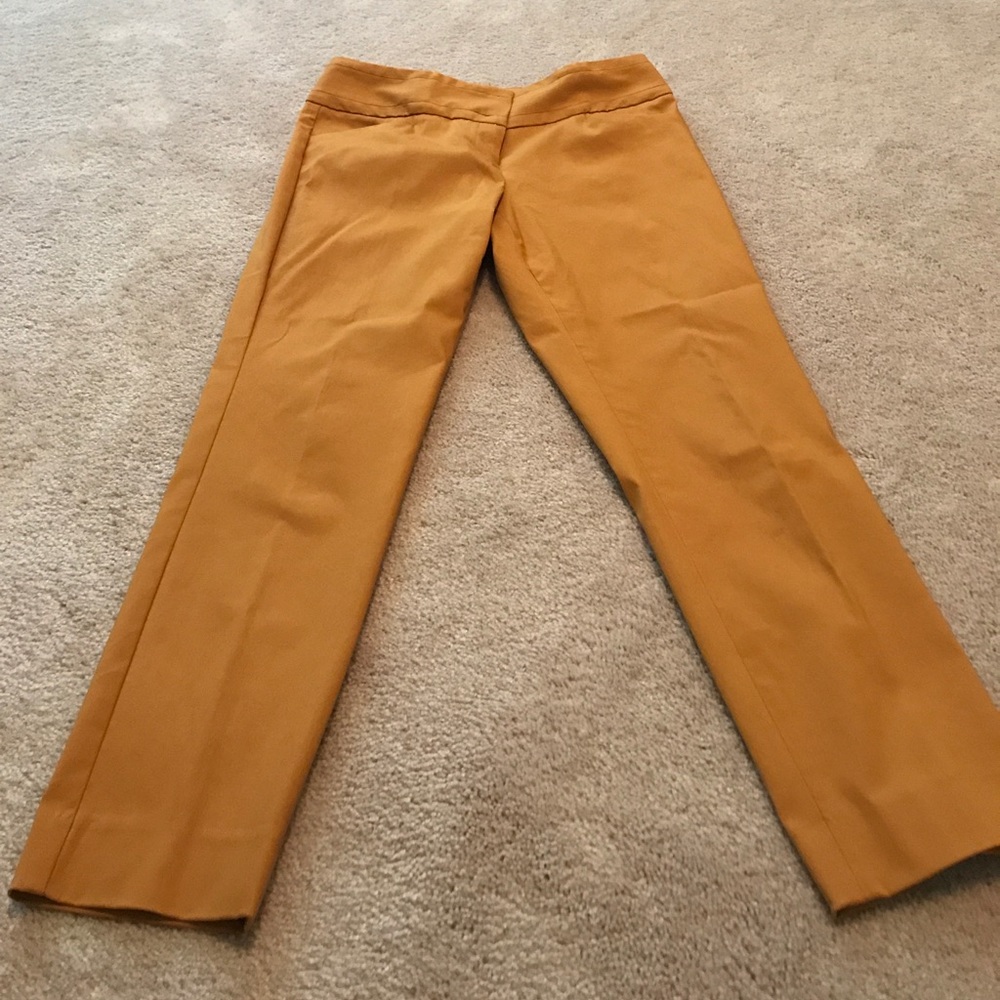 The Limited Mustard yellow ankle pants
