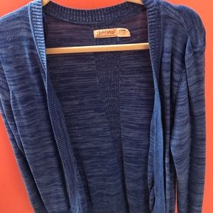 Blue cardigan sweater, size medium