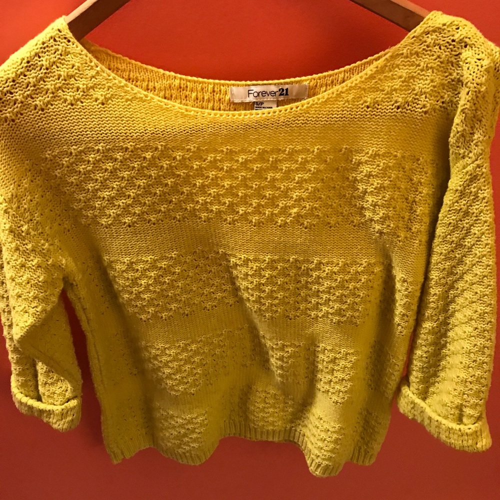 Cropped sweater from Forever 21, size small