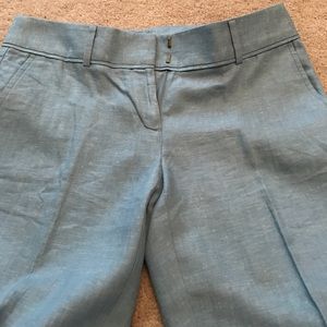 NWOT Ann Taylor BLUE LINEN trousers, never worn