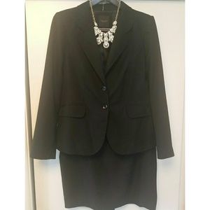 The Limited tailored black skirt suit