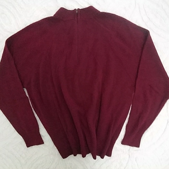 Charming Comfortable Burgundy Lg Slve Sweater szXL - Picture 2 of 8