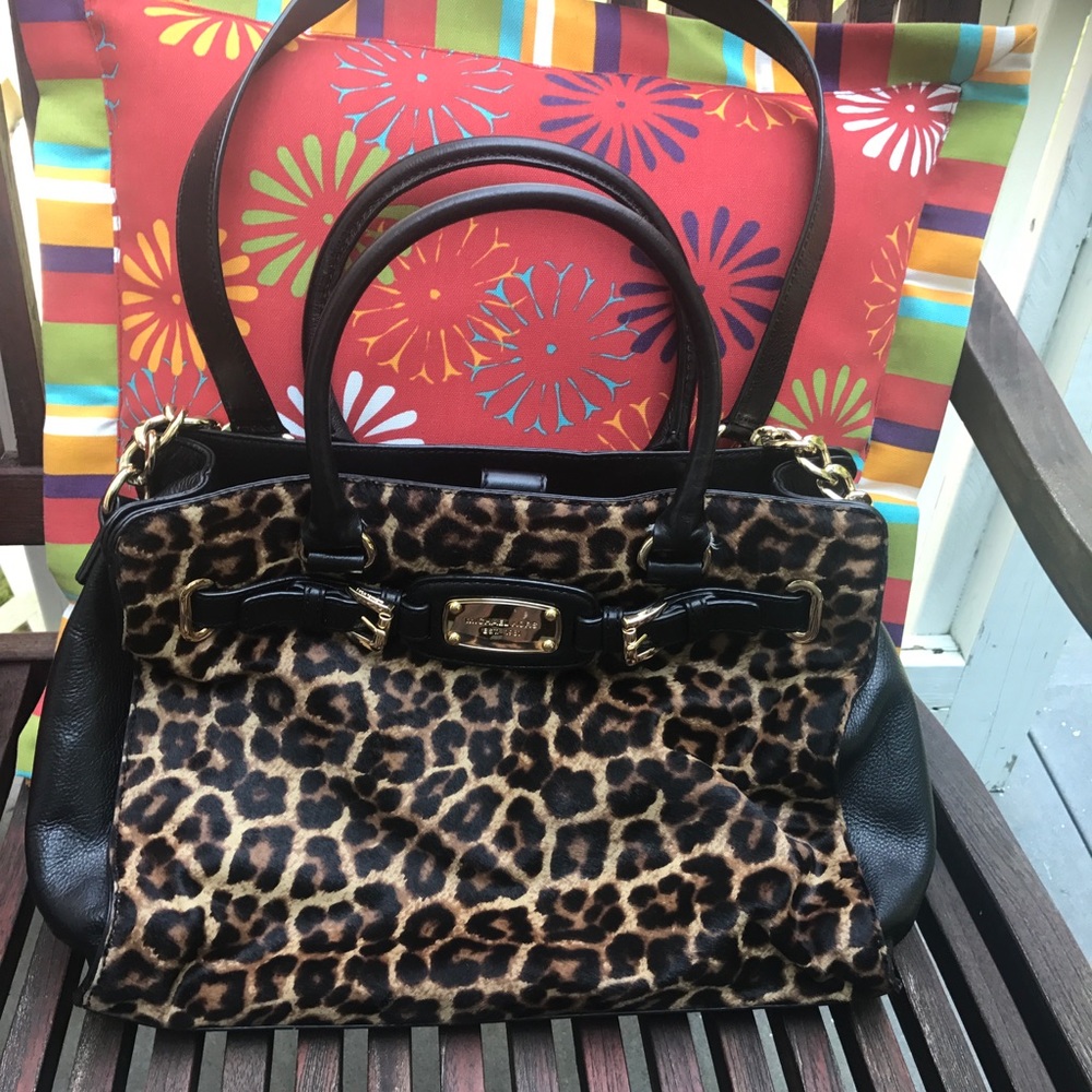 Michael Kors Cheetah print Hamilton tote