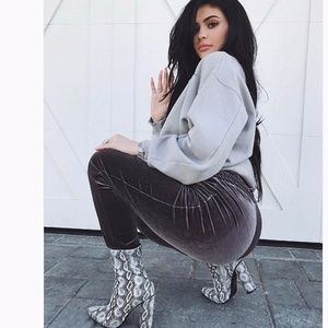 KYLIE JENNER Snake Booties