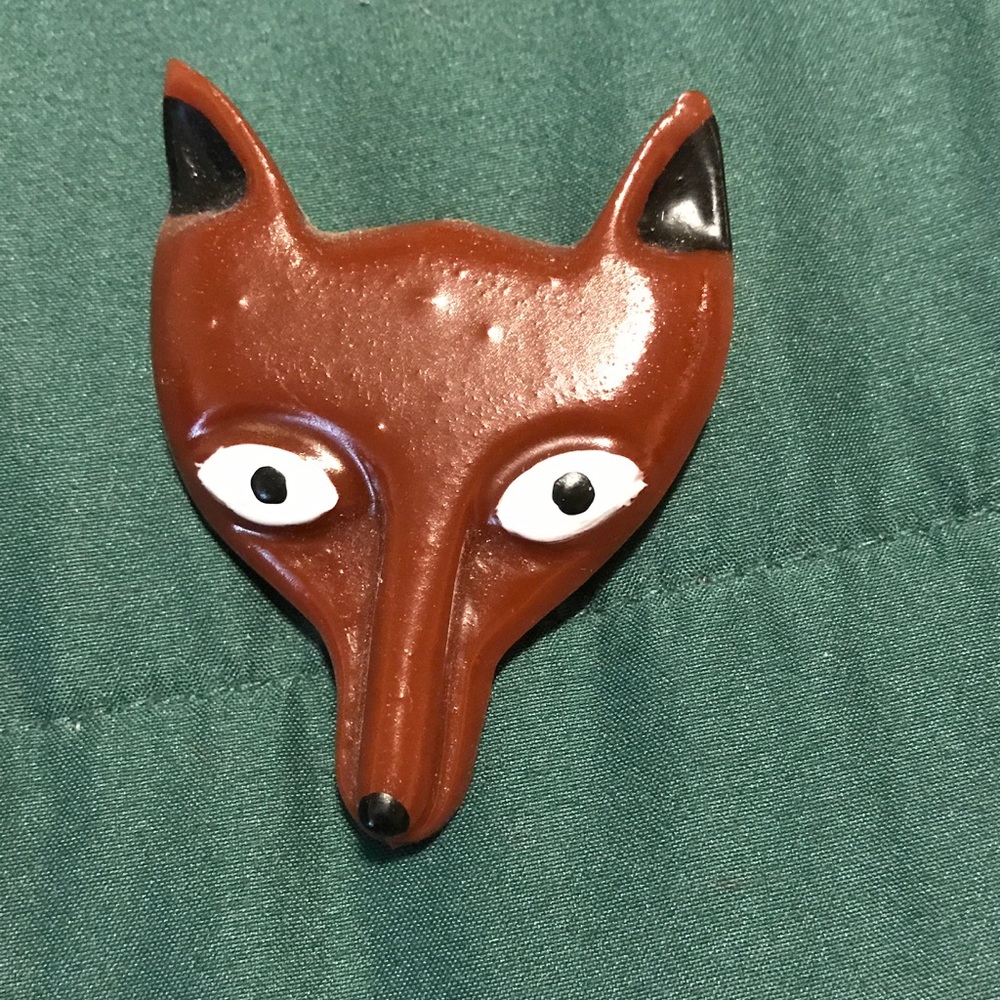 Fox Brooch. Never worn. Vintage pinup rockabilly