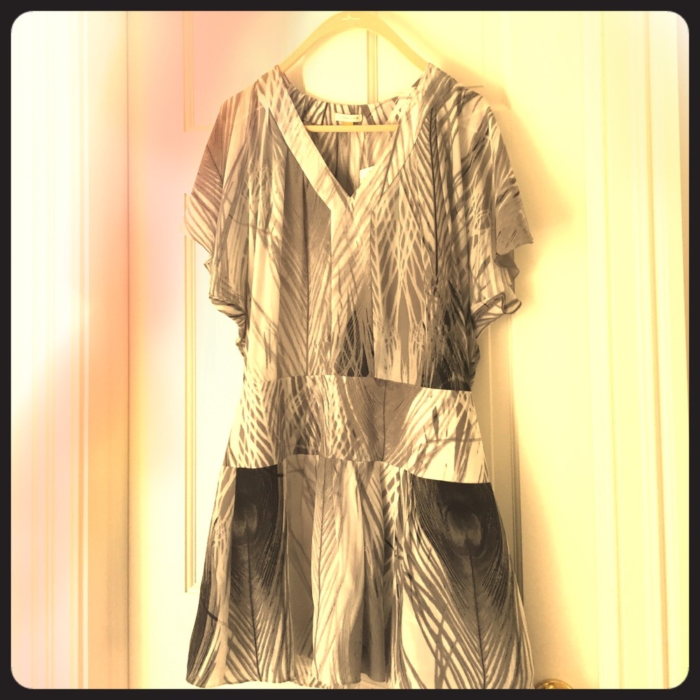 Fun v-neck drop waist dress.