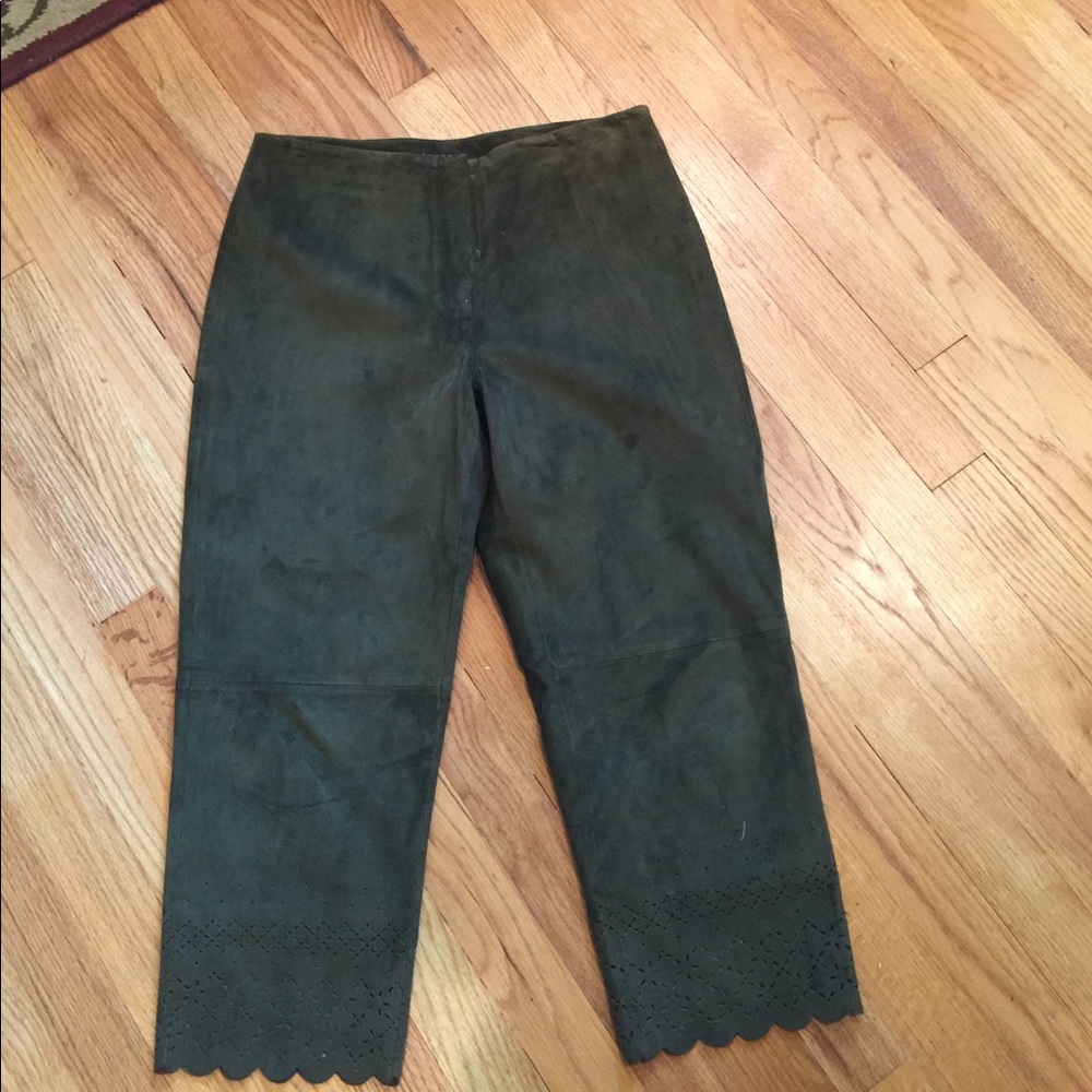 Express Capri suede pants