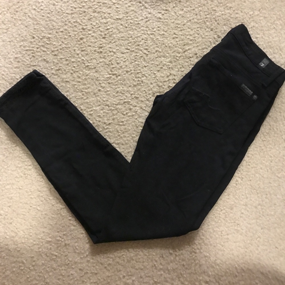 7 For All Mankind Black Jeggings