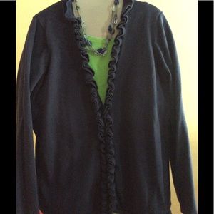 Navy charter club cardigan. Like new