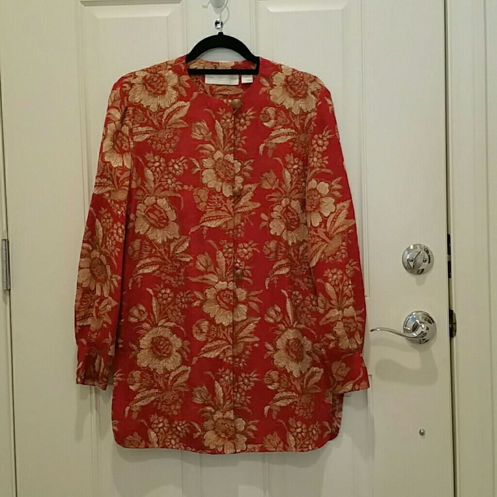 Vintage Dana Buchman Size 4, 100% Silk Tunic