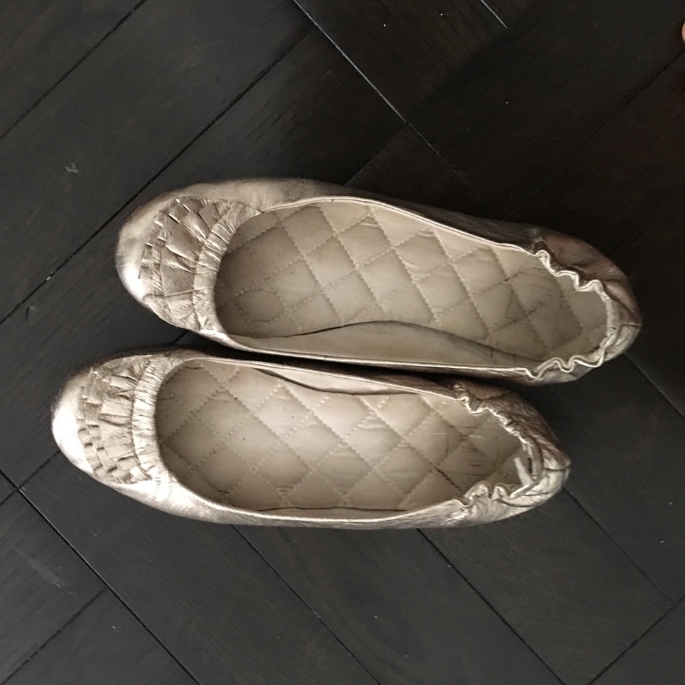 GAP Ballerina Shoes Gold Rarely Worn