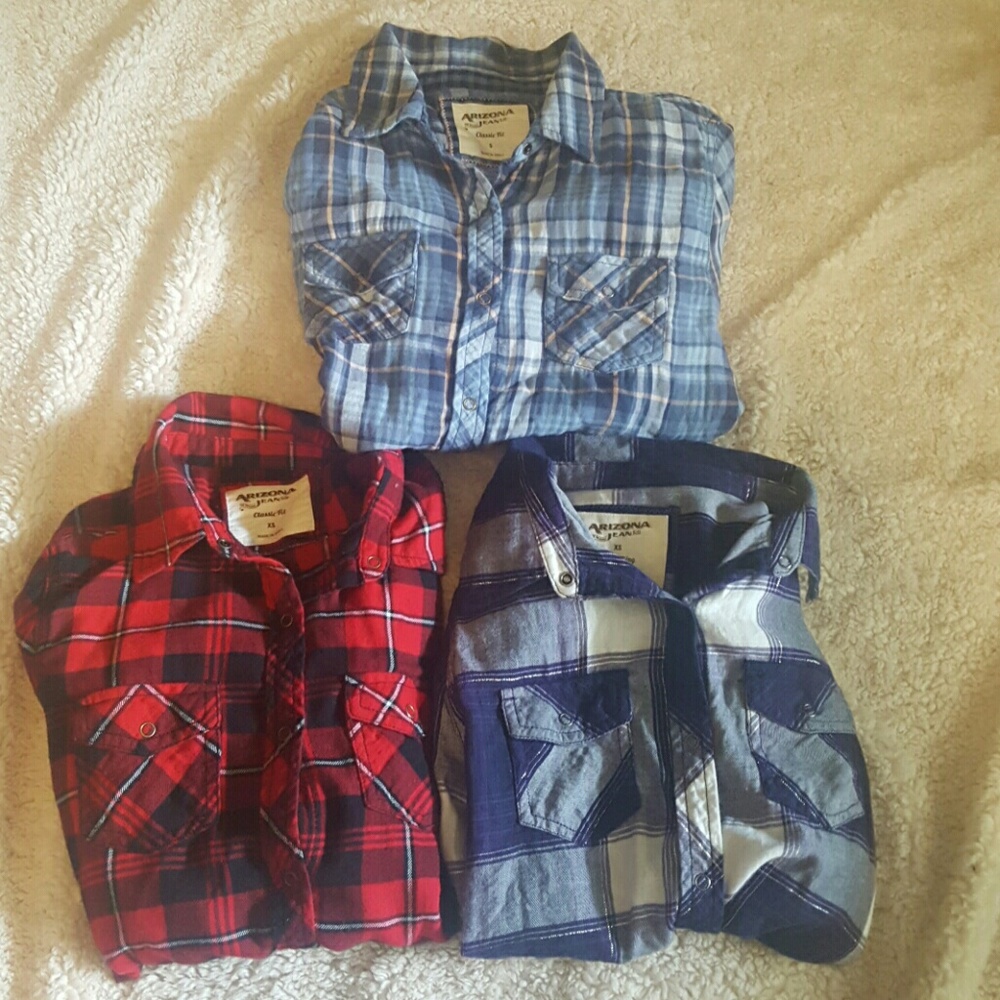 SOLD! Lot of 3 cute, cozy, flannels
