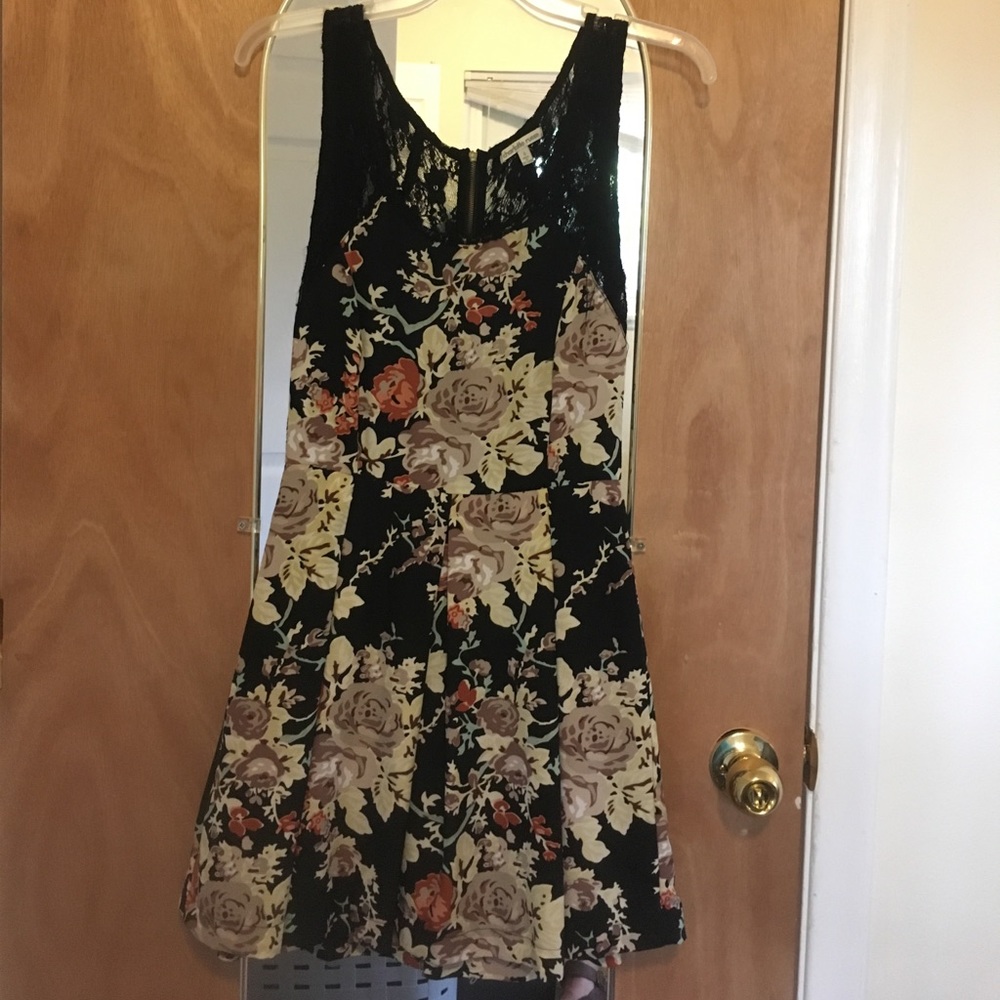 Black Lacey floral dress