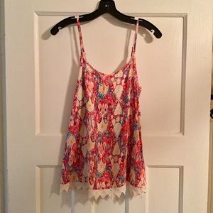 Mossimo Colorful Tank with lace
