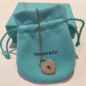 Large Tiffany & Co. Lock Heart pendant /necklace