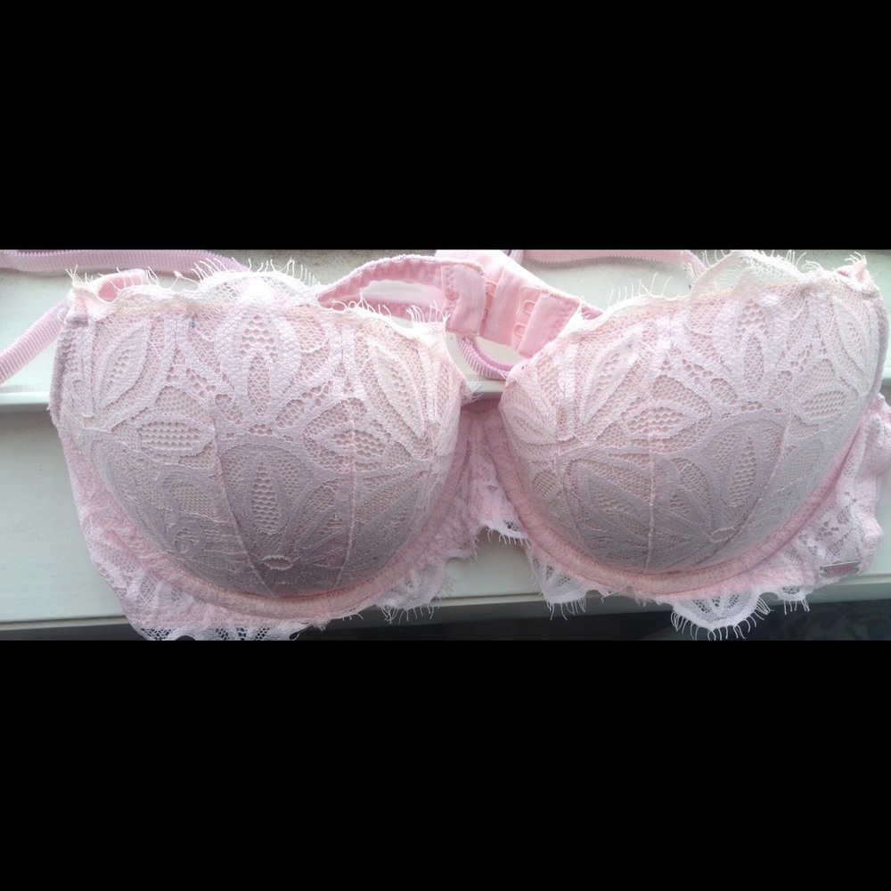 Pink Lace Bra