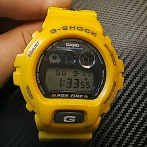 Yellow g shock watch