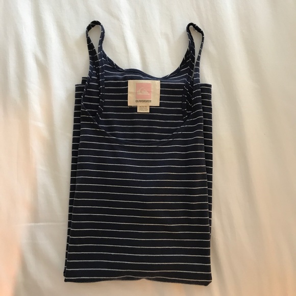 Quiksilver Navy and White Striped Tank Top - Picture 2 of 7