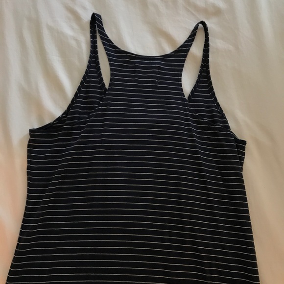 Quiksilver Navy and White Striped Tank Top - Picture 4 of 7