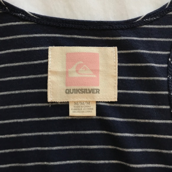 Quiksilver Navy and White Striped Tank Top - Picture 6 of 7