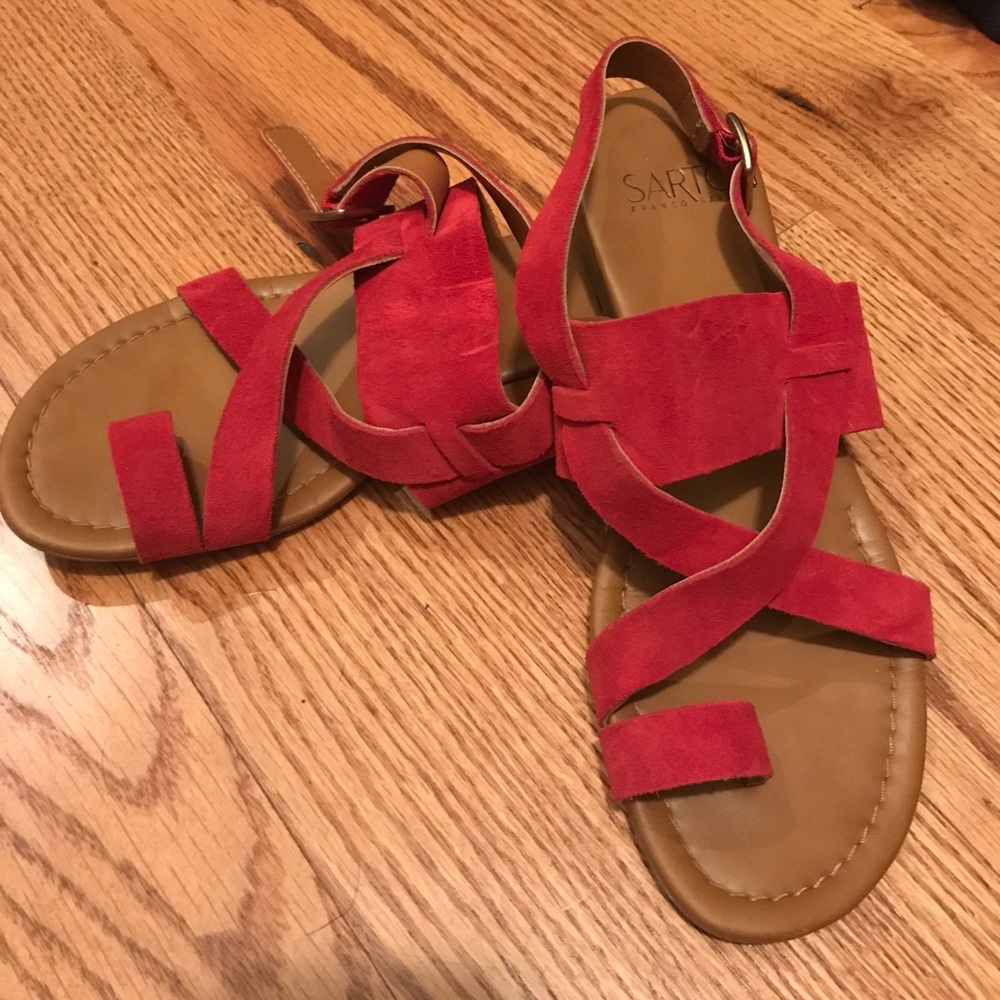 Franco Sarto Red Sandals