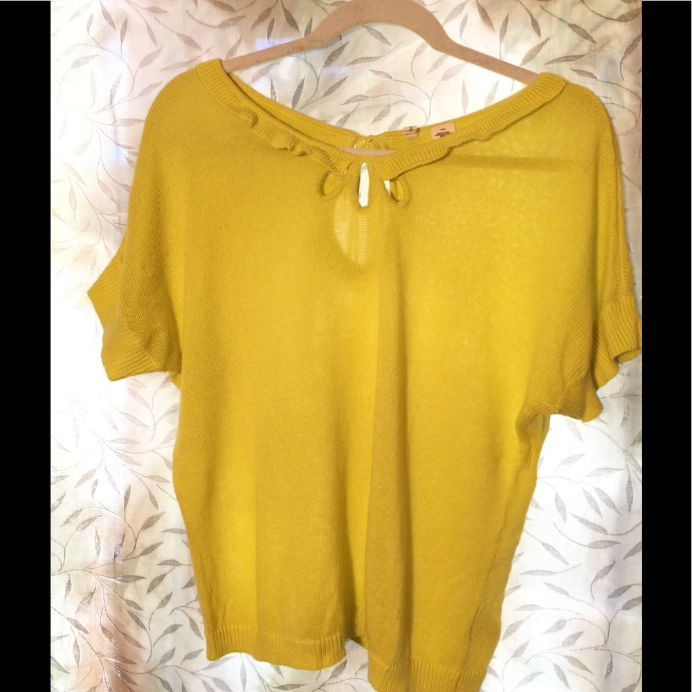 Light neon yellow sweater, gently used.