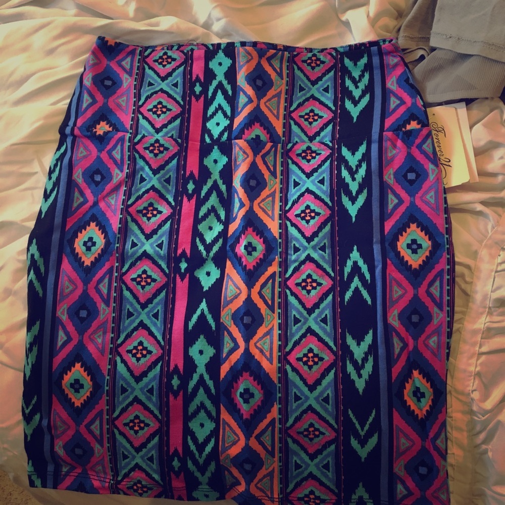 Aztec mini skirt