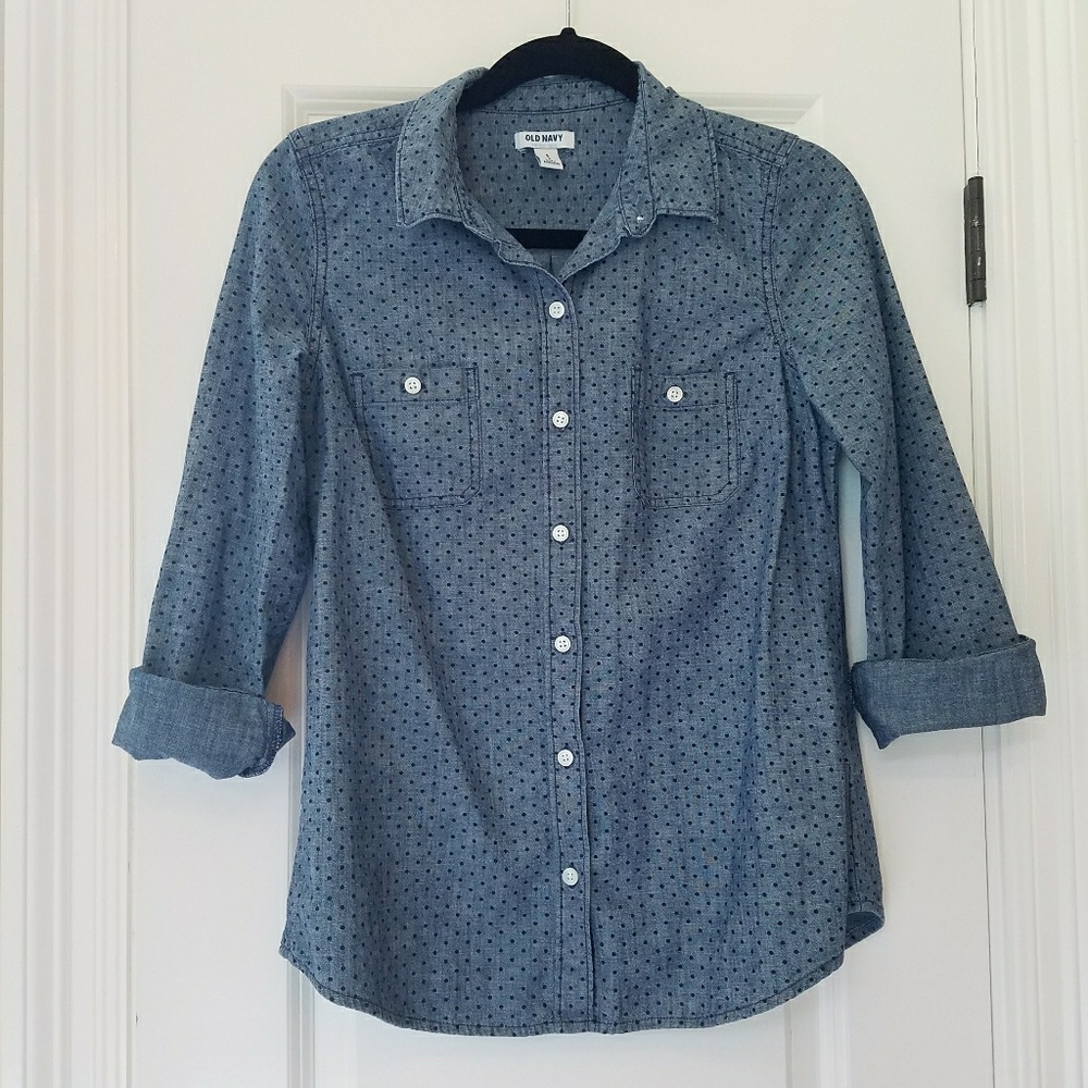 NWOT Denim Button Up