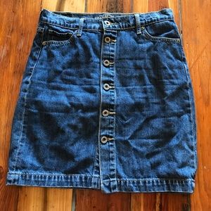 Lucky brand denim button up skirt