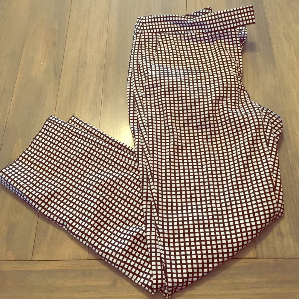 Brooks Brothers black & white checkered pants!