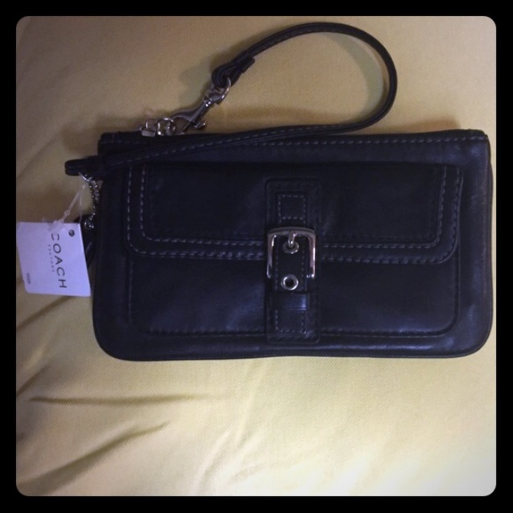 Coach Leather Wristlet