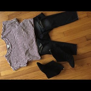 BCBGeneration black wedge booties