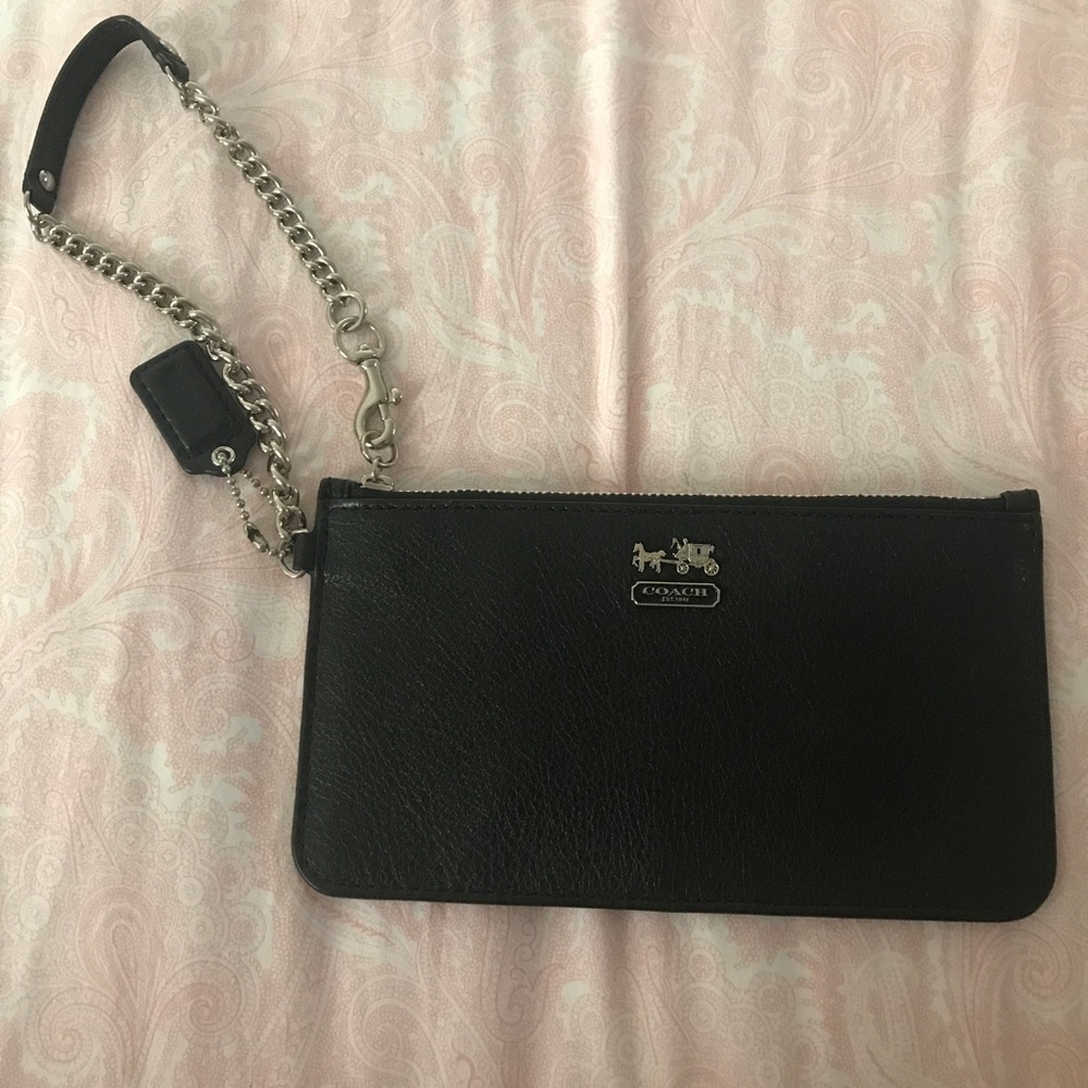 NWT not attached Coach Black Wristlet