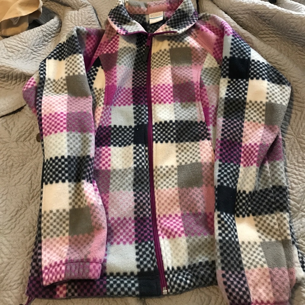 Columbia Fleece Plaid Coat🎃👻