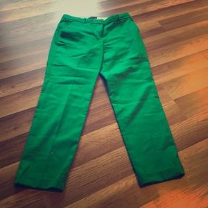 Emerald Green Cropped J. Crew Pants