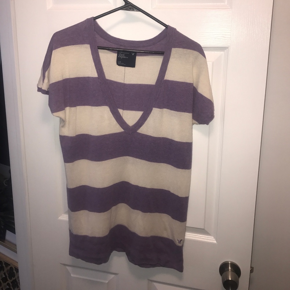 American Eagle Striped Blouse