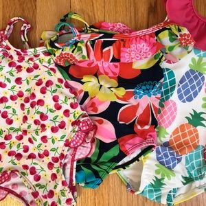 Lot of 3 Infant bathing suits