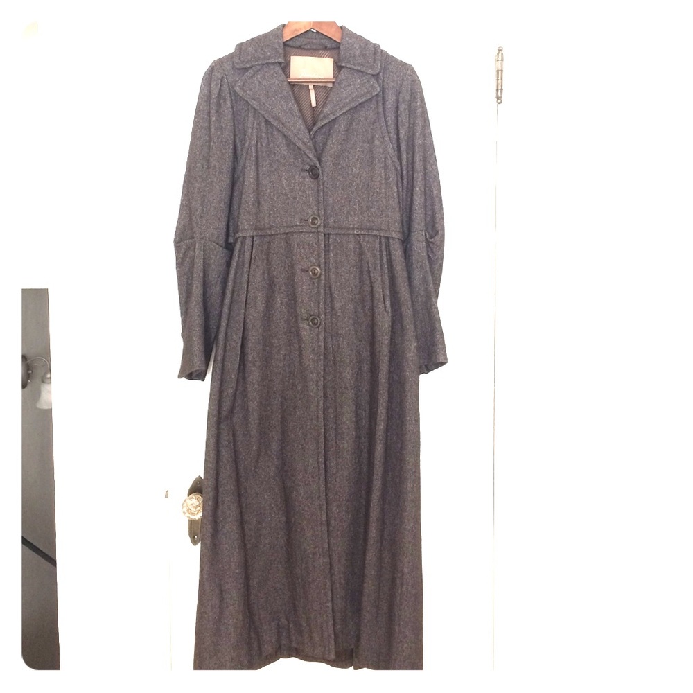 Max Azria long ankle length coat.